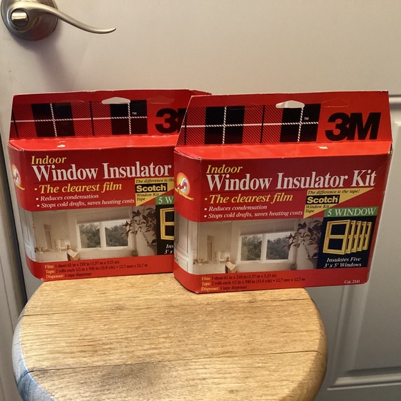 NEW Scotch 3M Indoor Window Insulator Kit PACK of 5 x 2 - Picture 1 of 9